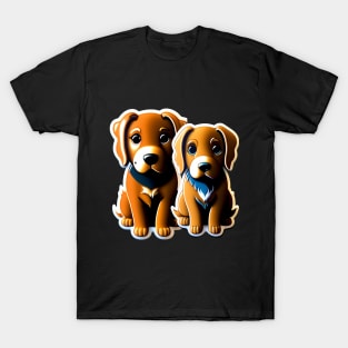 Two Pals: Inseparable Canine Best Friends T-Shirt